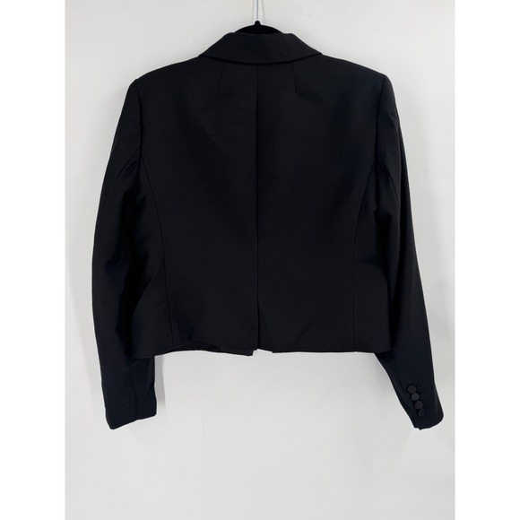 J.Crew Collection Tuxedo Blazer Black Wool Tollegno Womens 8 Career BM564 - Picture 7 of 9